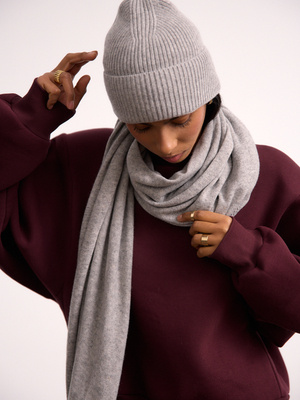 CASHMERE GREY BEANIE