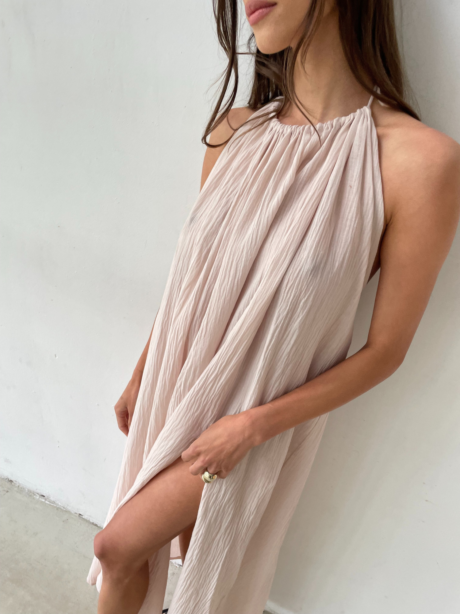 Pale pink shop beach dress