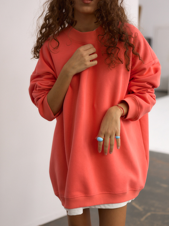 Coral sweatshirt sale