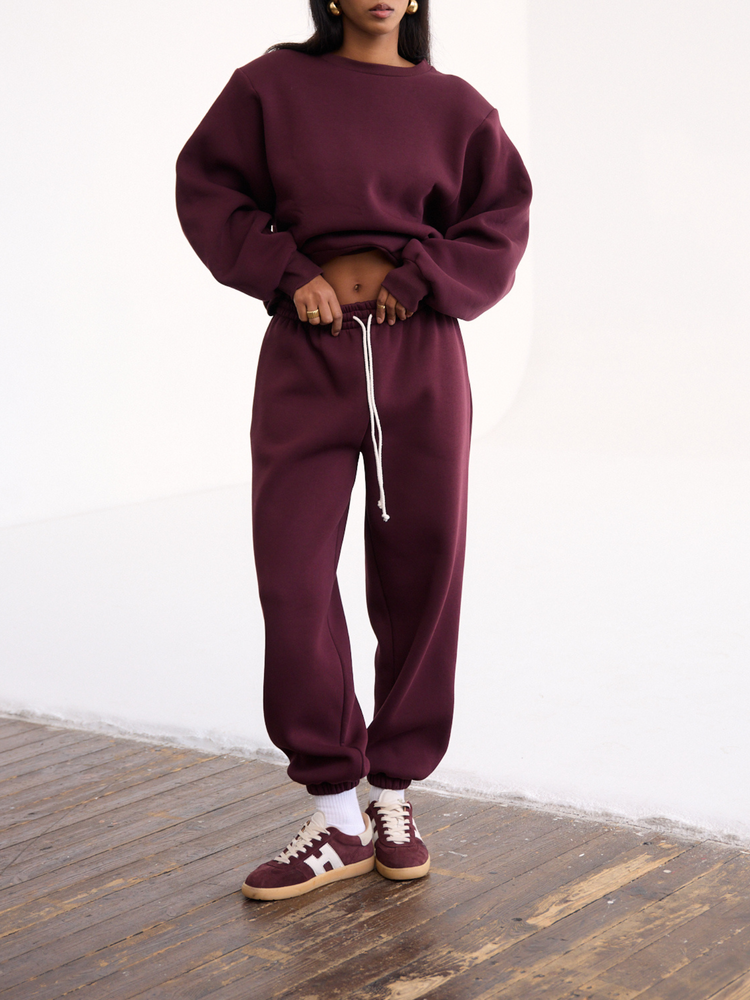 RUBY RED WINE JOGGERS