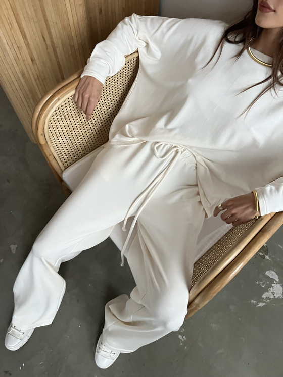 COMFY BAMBOO CREAM PANTS 