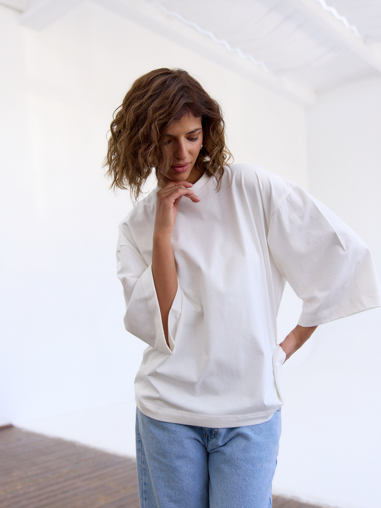 T-SHIRT OVER TEE CREAM