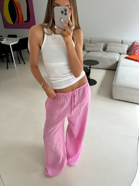 LINEN CANDY LARGE PANTS