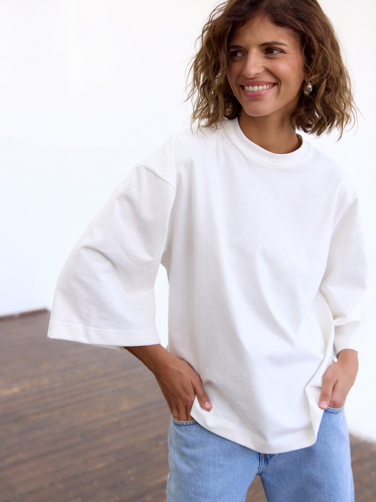 T-SHIRT OVER TEE CREAM