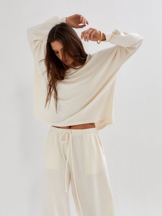 COMFY BAMBOO CREAM LONGSLEEVE 