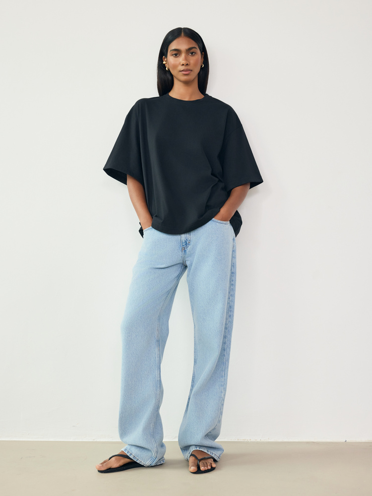 O-NECK BLACK T-SHIRT