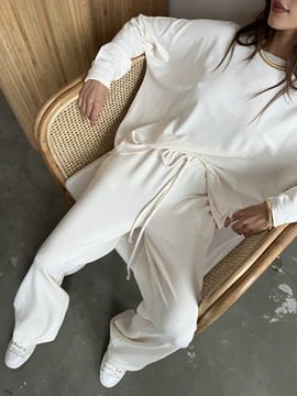 SPODNIE COMFY BAMBOO CREAM