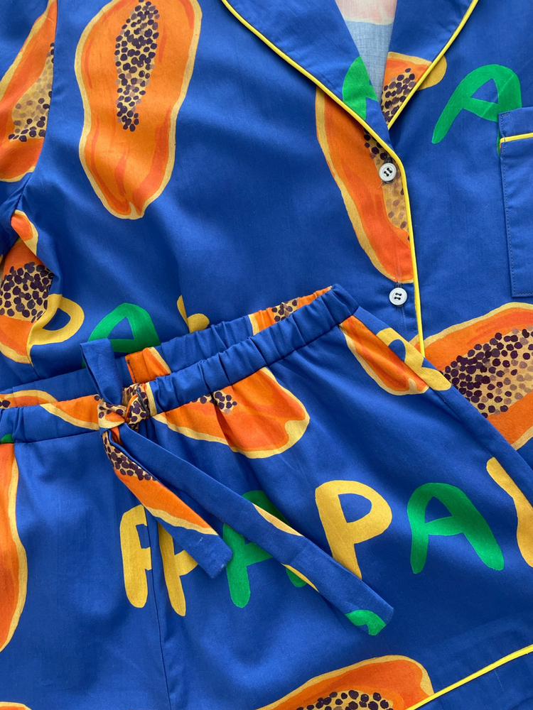 KRÓTKA KOSZULA OD PIŻAMY BLUE PAPAYA